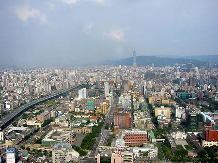 Blick vom Taipeh Tower